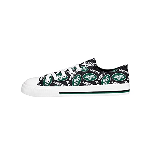 Women's NFL Team Logo Canvas Sneakers - Low Top Fashion Shoes