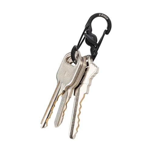 MicroLock Stainless Steel Carabiner Clip - Durable Key Holder (5 Pack)