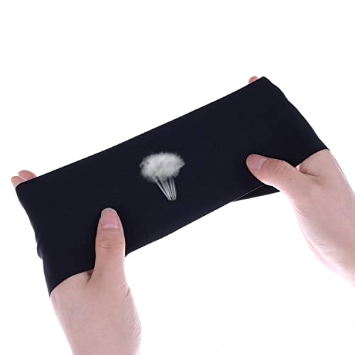 Moisture-Wicking Sports Headband for Kids - Medium Size Black
