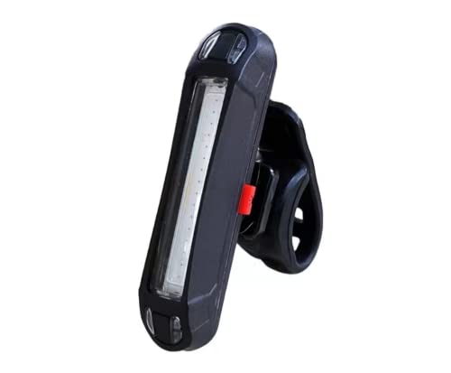 USB Rechargeable Bike Taillight with 5 Flash Modes - Red/Blue