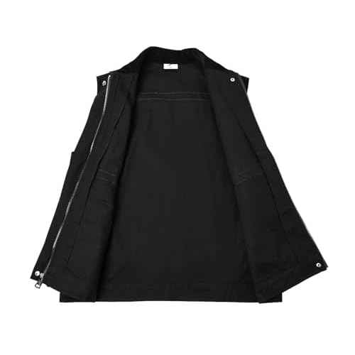 Tool Vest for Men Electrician Reflective Work Vest Carpenters Multi-Pockets Safety Vests