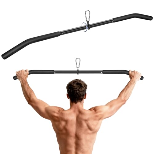 39.7'' Lat Pulldown Bar with 360° Rotation for Cable Machines
