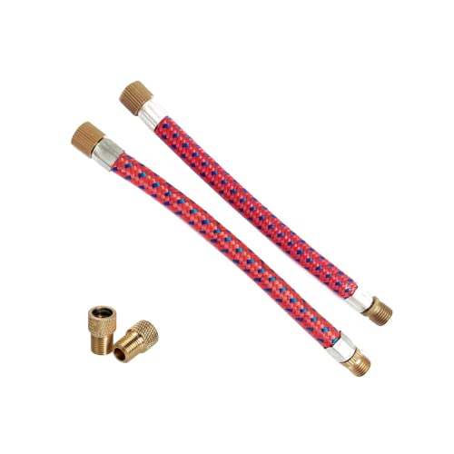 Bicycle Air Pump Hose Extension - 16.5cm, 2 Pcs Set