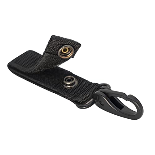 Dotacty Heavy Duty Belt Keeper Clip Key Holder with MOLLE Strap 2-Pack Black