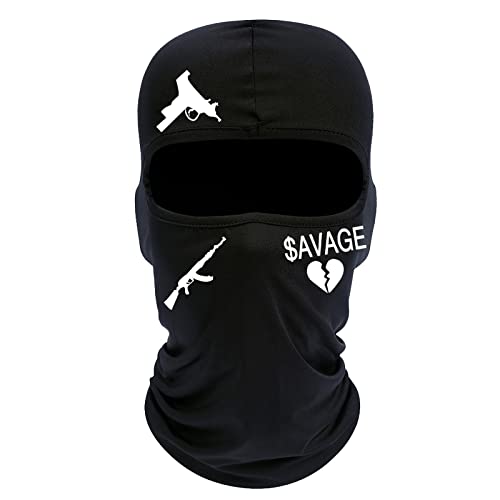 Lightweight Knit Cycling Head Cover Ski Mask - One Size, Black