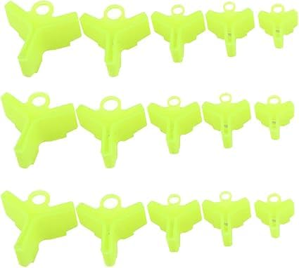 100 Pcs Yellow Treble Hook Covers - Fishing Safety Caps