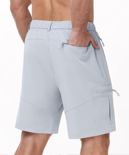 Men's Athletic Workout Shorts - XX-Large Light Gray