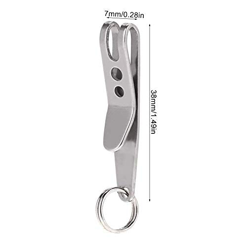 Stainless Steel Deep Carry Pocket Clip - 2 Pack Multi-Purpose EDC