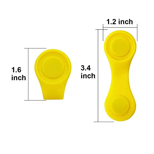 Myartte Magnetic Silicone Golf Ball Marker Hat Clip - Pack of 7, Strong Closure for Men & Women