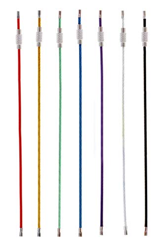 Stainless Steel Keychain Loop Set - 8 Colors, 2 Inch Diameter