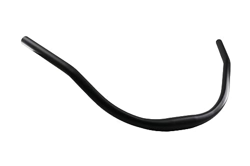 WEERAS 660mm Black Vintage Beach Bike Handlebars 31.8mm Clamp, 22.2mm End