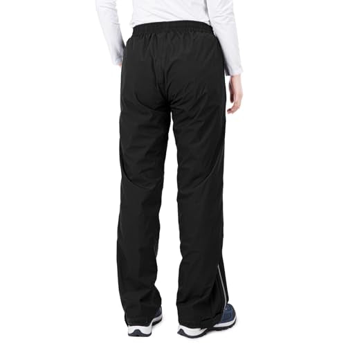 Women's Lightweight Waterproof Rain Pants - 33,000ft, Medium, Black