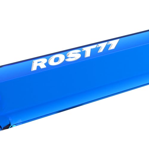 Dart Shafts and Flights Set - Big Wing Shape, Blue with White Logo - M-28mm
