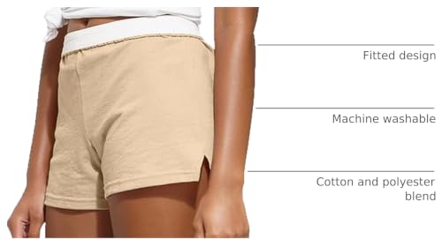 Women's Cheer Active Shorts - Small / Nude Heather