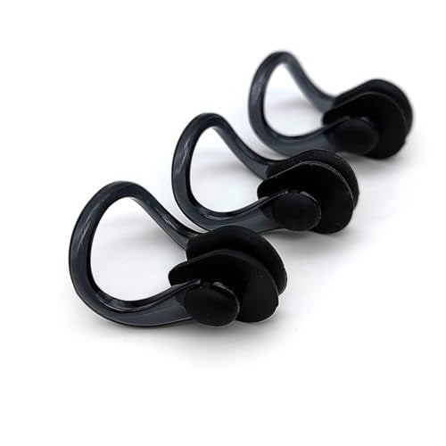 12 PCS Waterproof Silicone Nose Clips for Swimming - Bright Colors