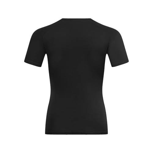 Boys Compression Shirt - Short Sleeve Athletic T-Shirt, X-Large Black