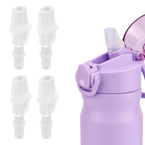 Water Bottle Mouthpiece Replacement - 4 Silicone Valves for BJPKPK 18oz & 25oz