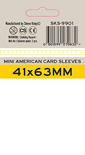 Mini American Card Sleeves - 41x63mm, Pack of 55