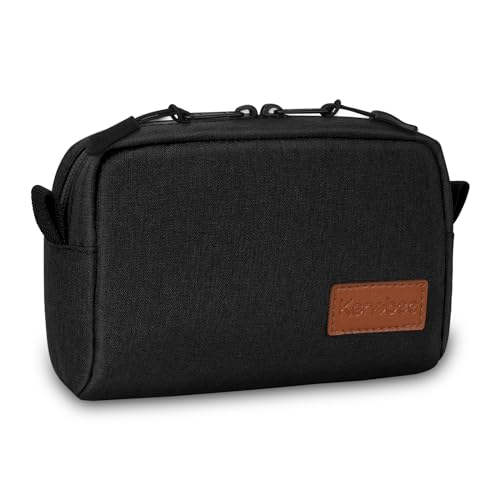 KENOBEE EDC Belt Pouch for Men Women – Black, with YKK Zippers, 2-Inch Belt compatible