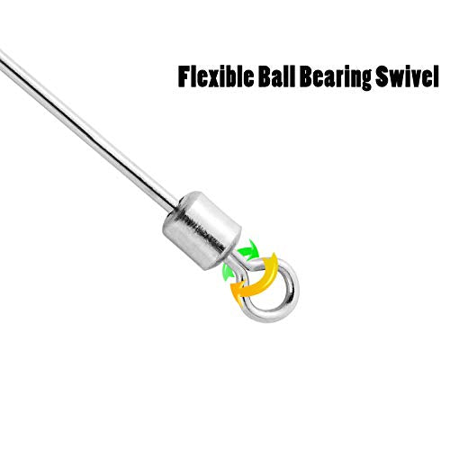 30 Pack Punch Wire 6" Stainless Steel Fishing Rig Parts - Dia. 0.03"
