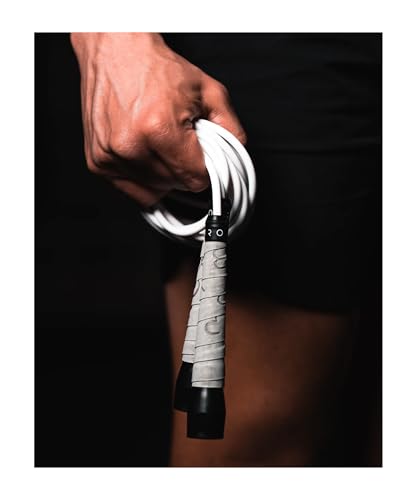 Jump Rope for Boxing - Tangle-Free, Adjustable, Grey (Up to 6'2ft)