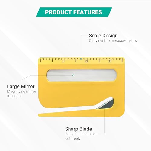 3-in-1 Letter Opener with Built-In Ruler & Magnifier - 3pcs Set B