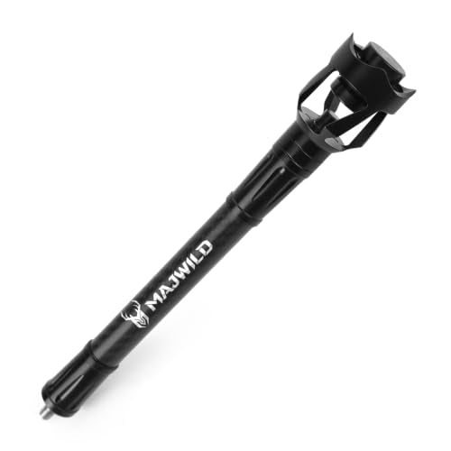 MAJWILD 8in Carbon Stabilizer for Compound Bows, Archery Balance & Vibration Dampening
