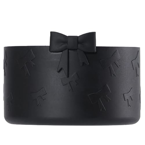 Silicone Protective Cup Boot for 20-40oz Tumblers - Black Bow