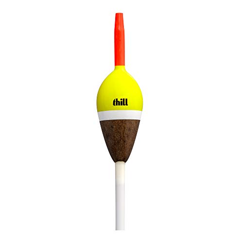 Classic Balsa Wood Slip Float Fishing Bobbers - 7/8 inch Oval, 2 Pack