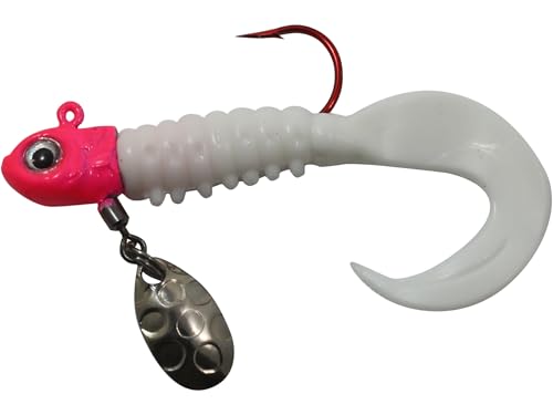 Crappie Fishing Jig Lure with Thumping Blade - Pinky / 1/32 Oz