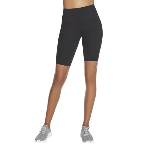 Skechers Women's High Waisted 10-inch Pickleball Shorts - Black, Small