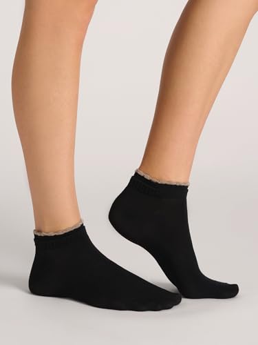 Women's 3-Pack Double Cuff Low Cut Socks - Grey Heather/White/Black