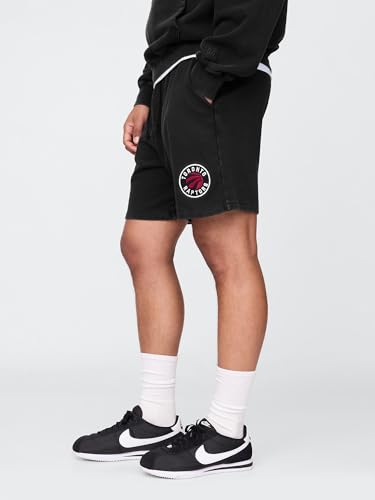 Gap Men's NBA Raptors Black Fleece Athletic Shorts Large