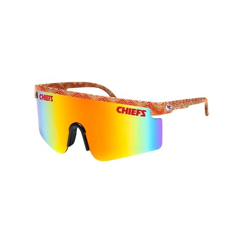 Kansas City Chiefs 90s Retro Swag Sunglasses - FOCO X Zubaz