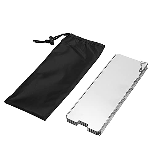 10 Plates Camping Stove Windscreen - Lightweight Folding Wind Shield