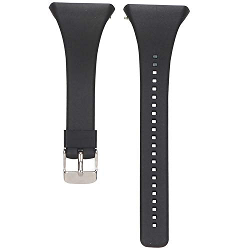 Soft Adjustable Silicone Replacement Band for Polar FT4/FT7 - Black
