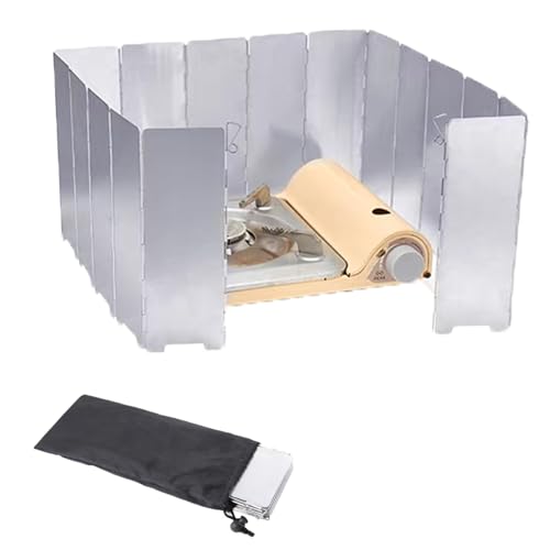 Ultra-Light Aluminum Camping Stove Windscreen - 16 Plates