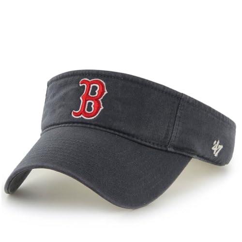 MLB Unisex-Adult Clean Up Adjustable Visor Hat - Boston Red Sox Navy