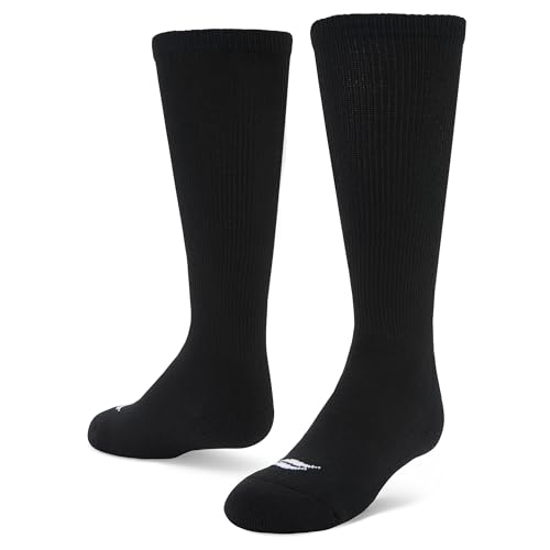 Athletic Over-the-Calf Football Socks - 2 Pair Pack, Black, Small