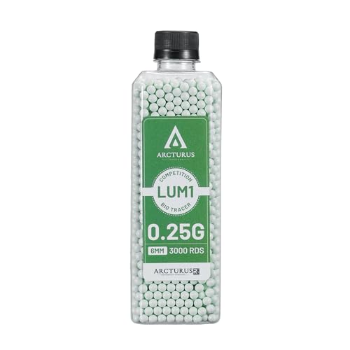 0.25g Lumi Bio Tracer Match Grade Airsoft Pellets - 3000 Rounds