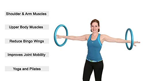 Weighted Arm Hoop Workout - 2 Hoops, 0.9kg - Foam Covered
