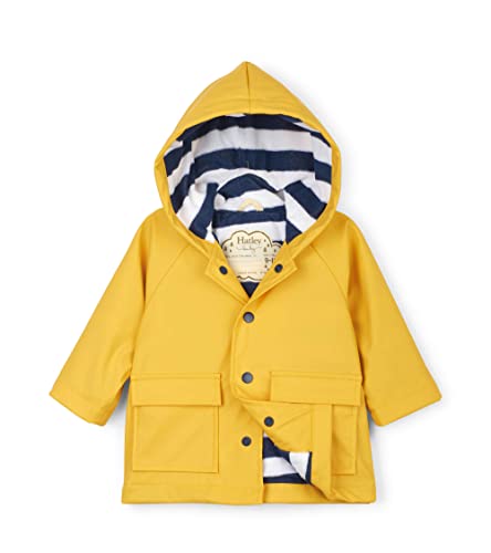 Hatley Yellow Baby Rain Jacket 18-24 Months - Waterproof Outerwear