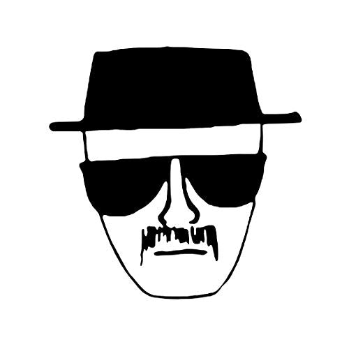 Heisenberg Face Sticker Decal - 6" x 6" for Laptop & Car