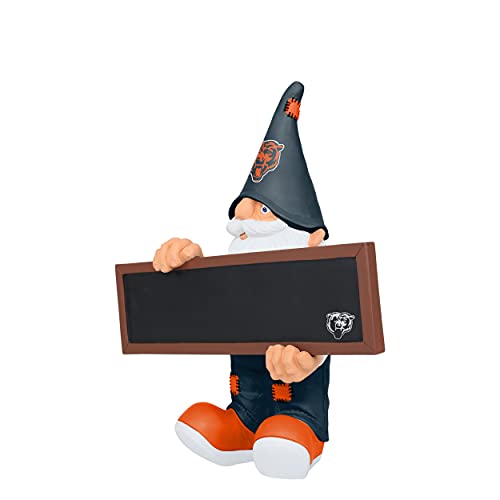 Chicago Bears Garden Gnome Statue - NFL Team Logo Chalkboard Sign - 11"