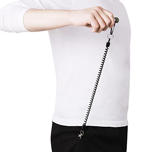 Retractable Spiral Fishing Lanyard with Lobster Clasp