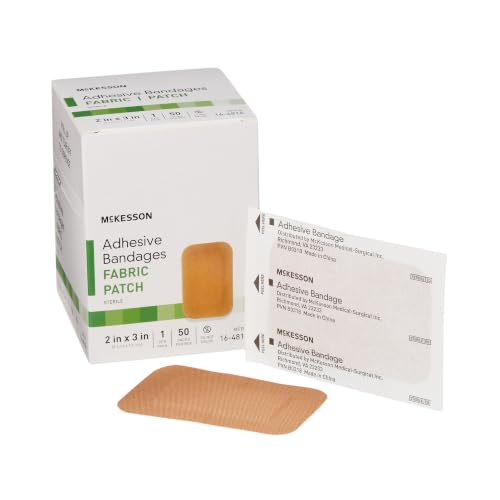 Adhesive Bandages - Sterile Fabric, 2x3 in, 50 Count