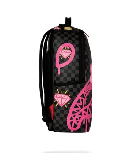 Pink Panther Diamond Shark Backpack - 18x6x11.5 Inch, PVC