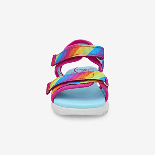 Stride Rite 360 Girls' Sevita Rainbow Sandals - 13 Little Kid Summer Shoes