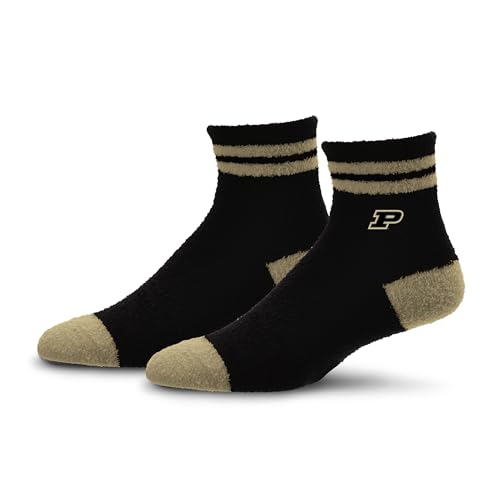 Youth Cozy Two Stripe Socks - Purdue Boilermakers Team Color