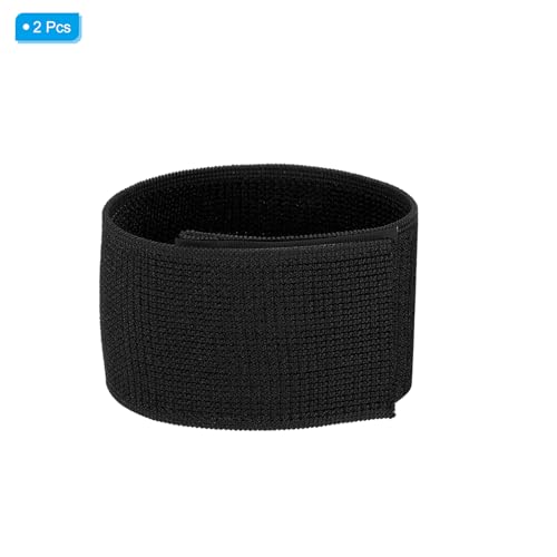 Elastic Ankle Straps - 2 Pack Black 12" for Outdoor Activities